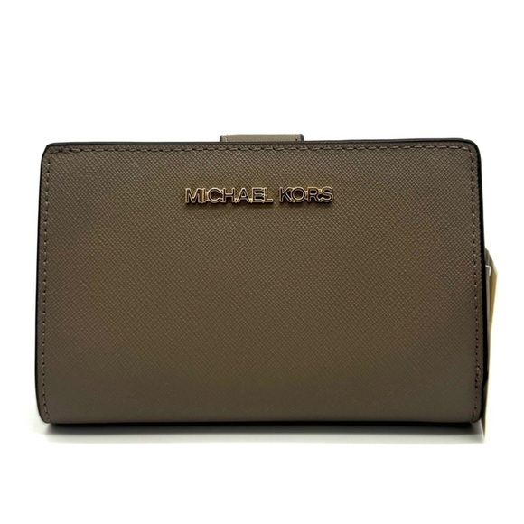 Michael Kors Medium Bifold Zip Chain Wallet Dusk - Picture 1 of 9